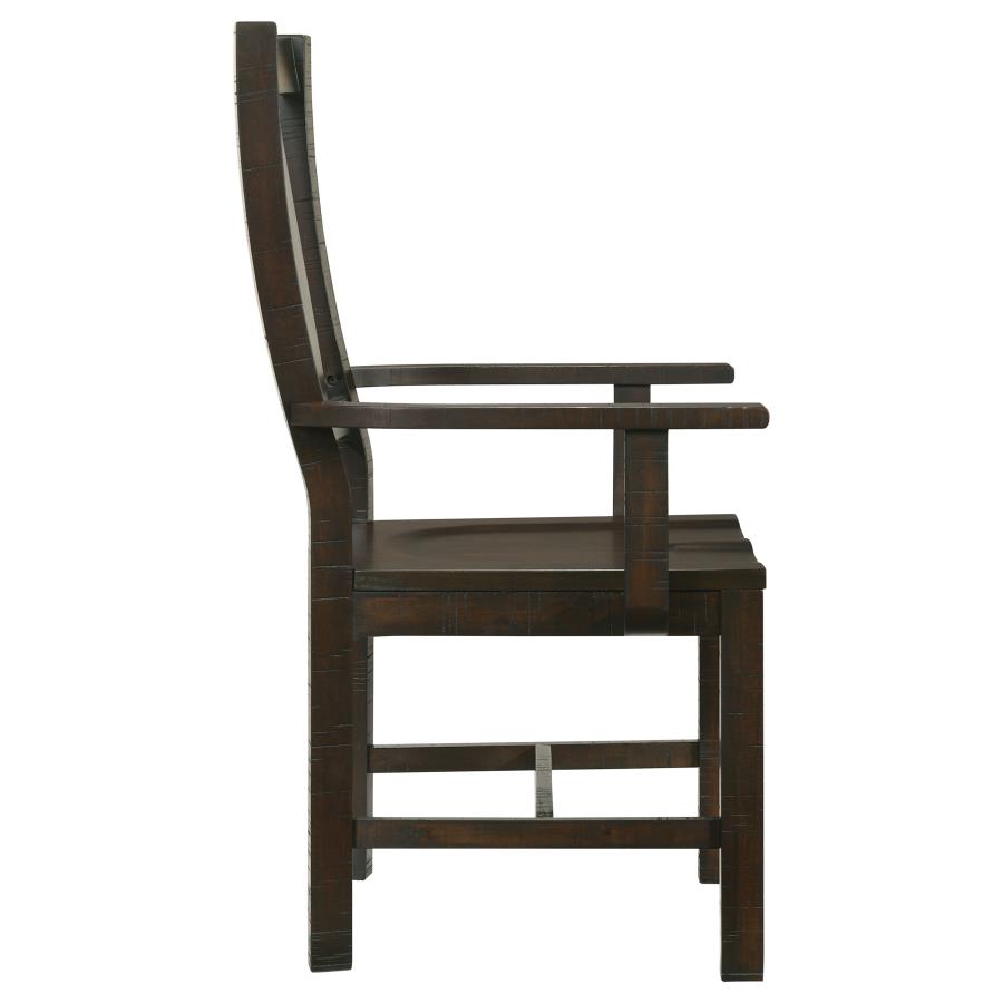 (image for) Calandra Wood Dining Arm Chair Vintage Java (Set of 2)