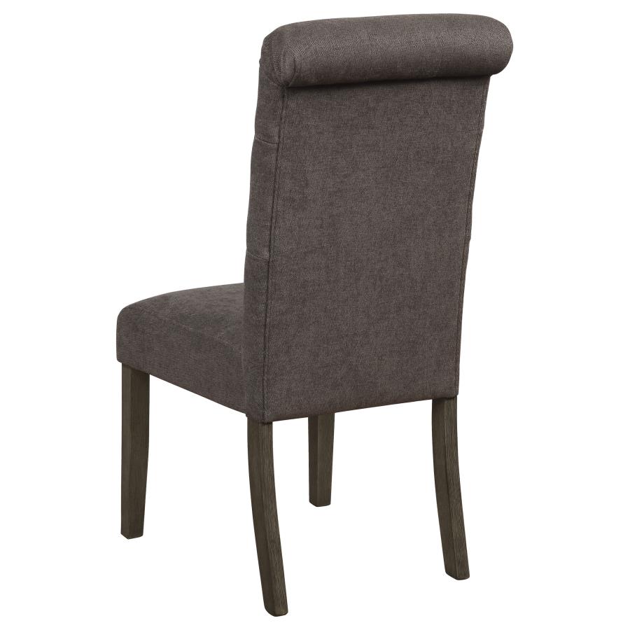 (image for) Balboa Fabric Upholstered Dining Side Chair Grey (Set of 2)