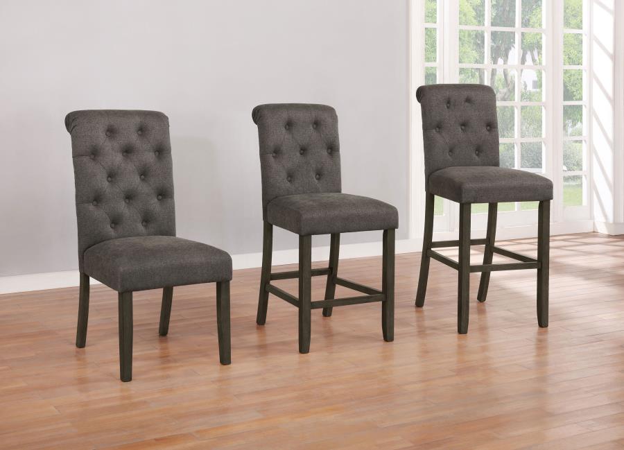 (image for) Balboa Fabric Upholstered Dining Side Chair Grey (Set of 2)