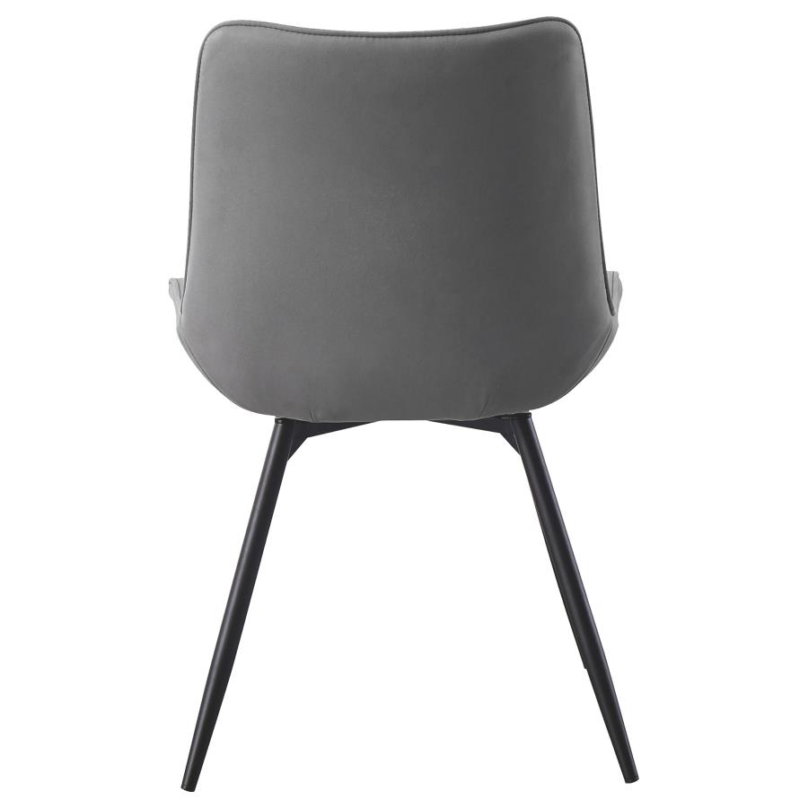 (image for) Diggs Upholstered Swivel Dining Side Chair Grey (Set of 2)