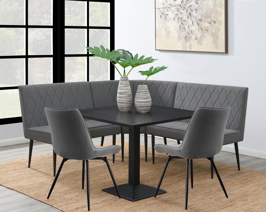 (image for) Moxee 6-piece Square Dining Set Espresso and Grey - Click Image to Close