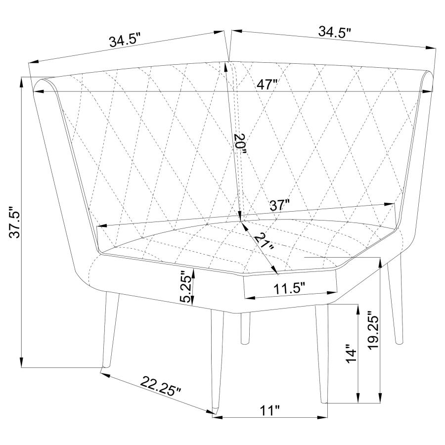 (image for) Moxee 6-piece Square Dining Set Espresso and Grey