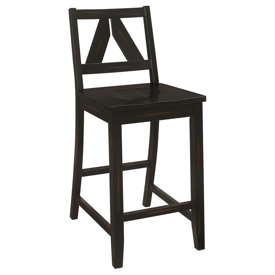 (image for) Bairn Wood Counter Chair Black Sand Through (Set of 2)