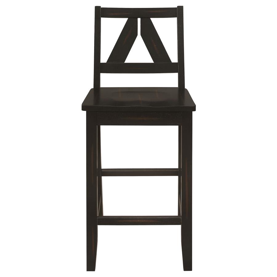 (image for) Bairn Wood Counter Chair Black Sand Through (Set of 2)