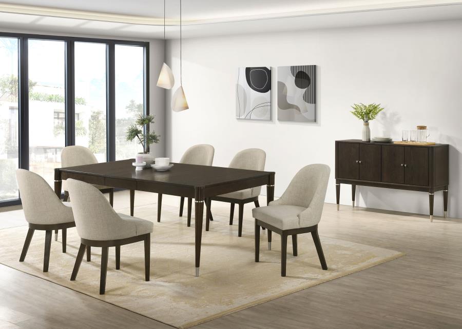 Modal Additional Images for Reseda 81-inch Extension Leaf Dining Table Ash Brown