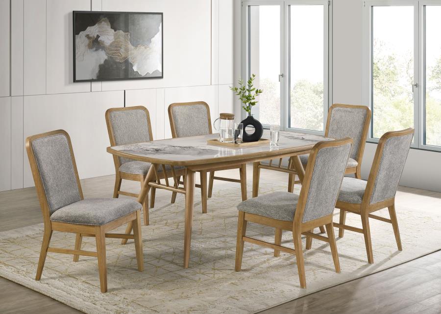 Modal Additional Images for Croyden 73-inch Rectangular Dining Table Weathered Natural