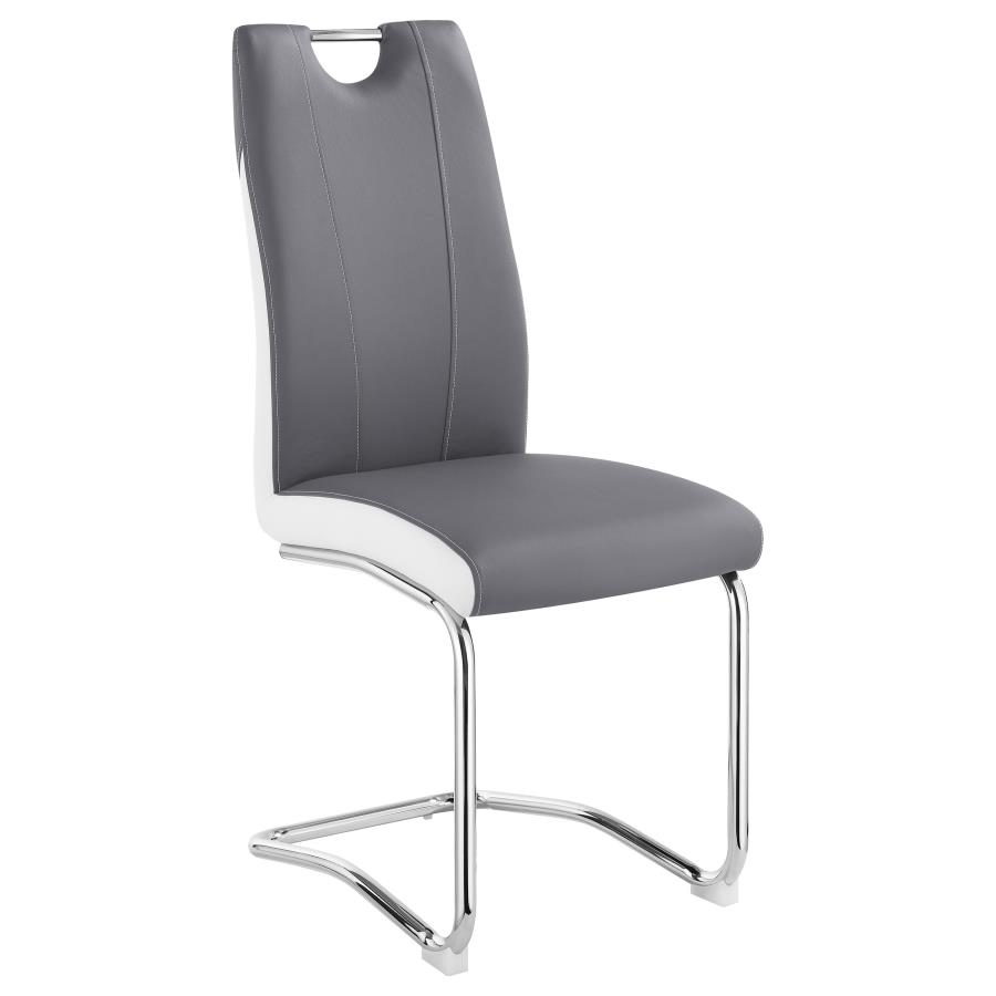 (image for) Brooklyn Upholstered Dining Side Chair Grey (Set of 4)