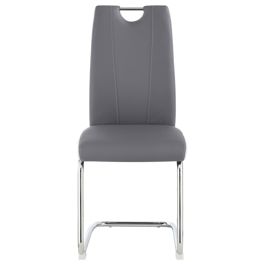 (image for) Brooklyn Upholstered Dining Side Chair Grey (Set of 4)