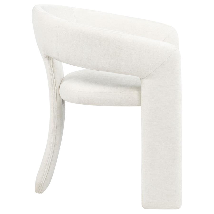 Carlow Upholstered Dining Arm Chair White (Set of 2)
