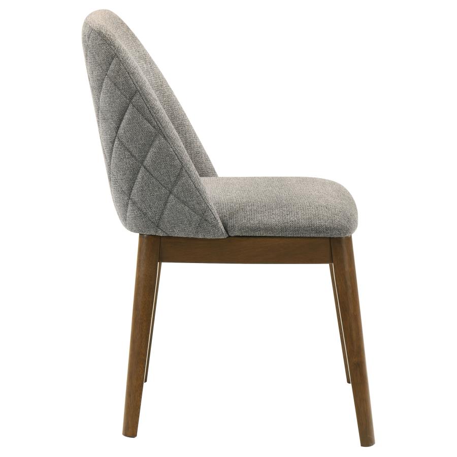 Franklin Upholstered Dining Side Chair Grey (Set of 2)