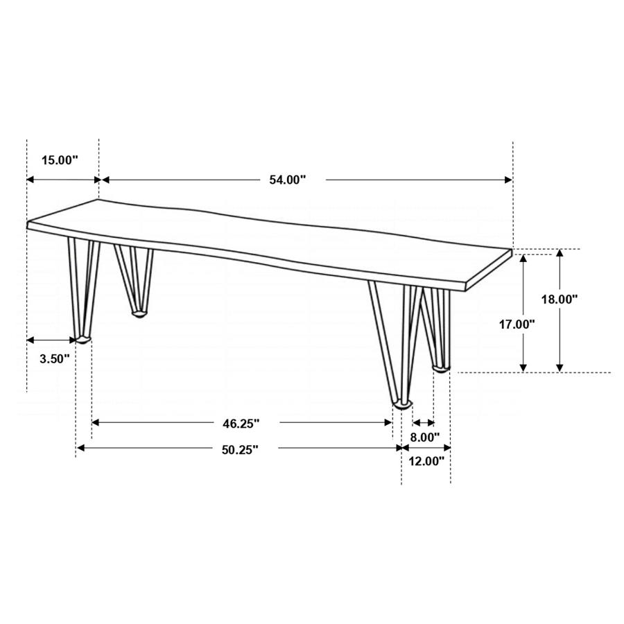 (image for) Topeka 6-piece Rectangular Dining Table Set Mango Cocoa