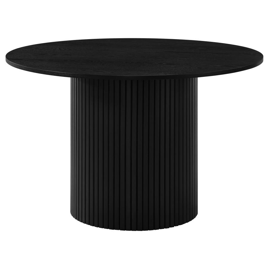 (image for) Hamlyn 5-piece Round Wood Dining Set Black