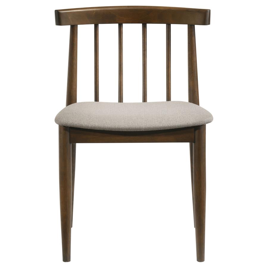 Hamlyn 5-piece Round Wood Dining Set Wheat and Walnut