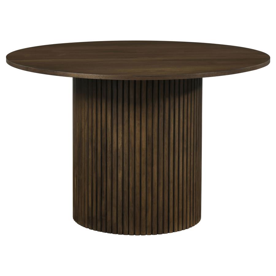 (image for) Hamlyn 43-inch Round Wood Dining Room Table Walnut