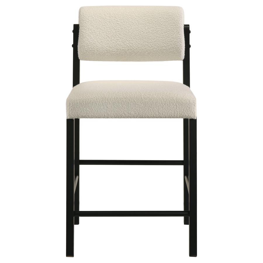 Hamlyn 5-piece Round Wood Counter Height Dining Set Cream and Black