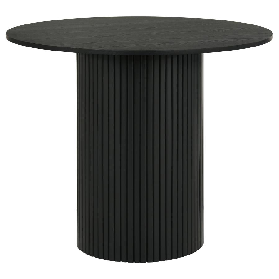 Hamlyn 5-piece Round Wood Counter Height Dining Set Black