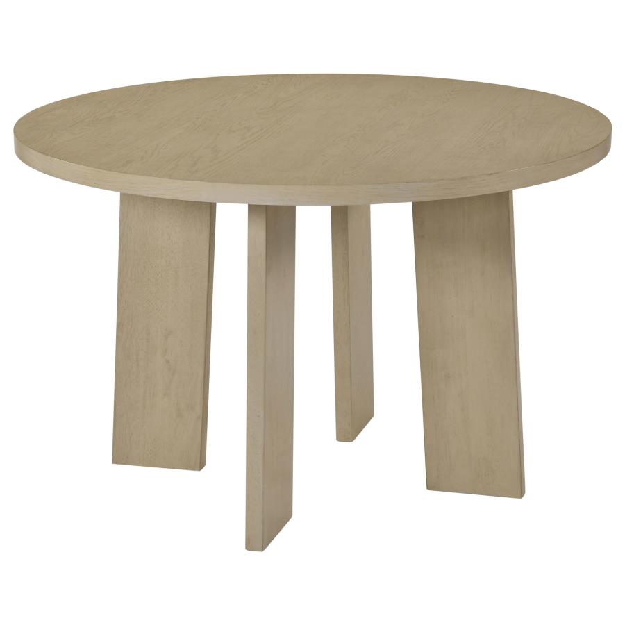Strouse 5-piece Dining Set Grey and Natural Oak