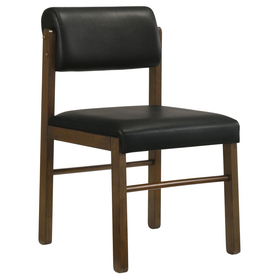 Strouse 5-piece Dining Set Black and Walnut