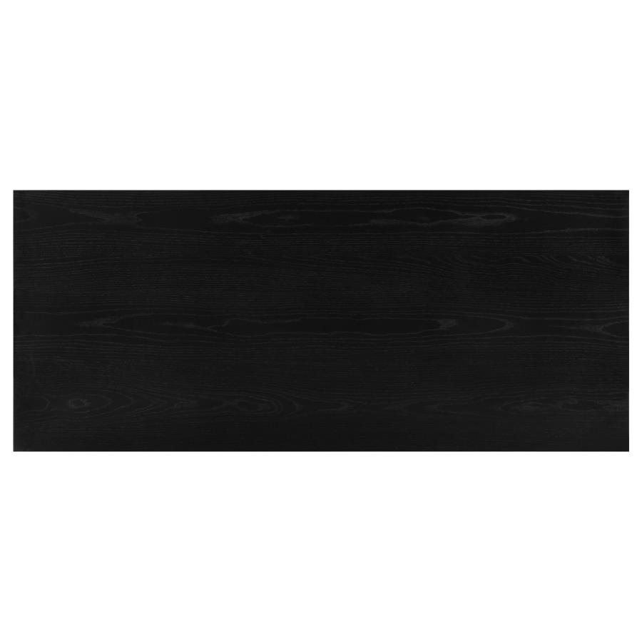 Decker 7-piece 82-inch Rectangular Dining Set Wheat and Black