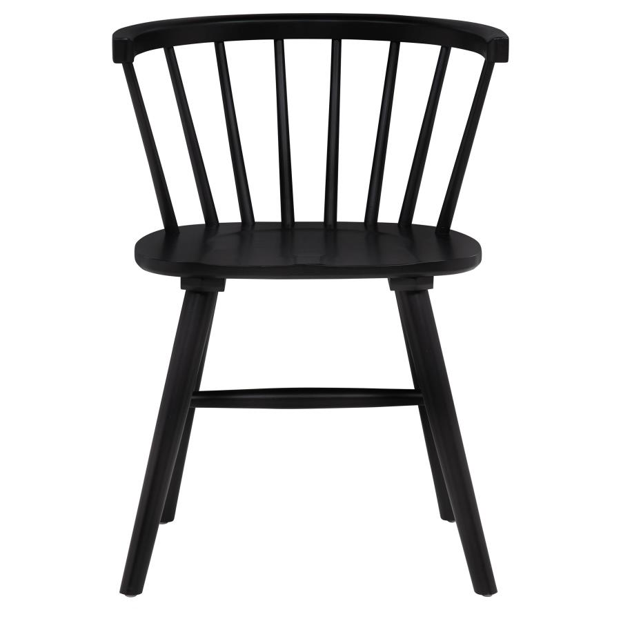 Decker 7-piece 82-inch Rectangular Dining Set Black