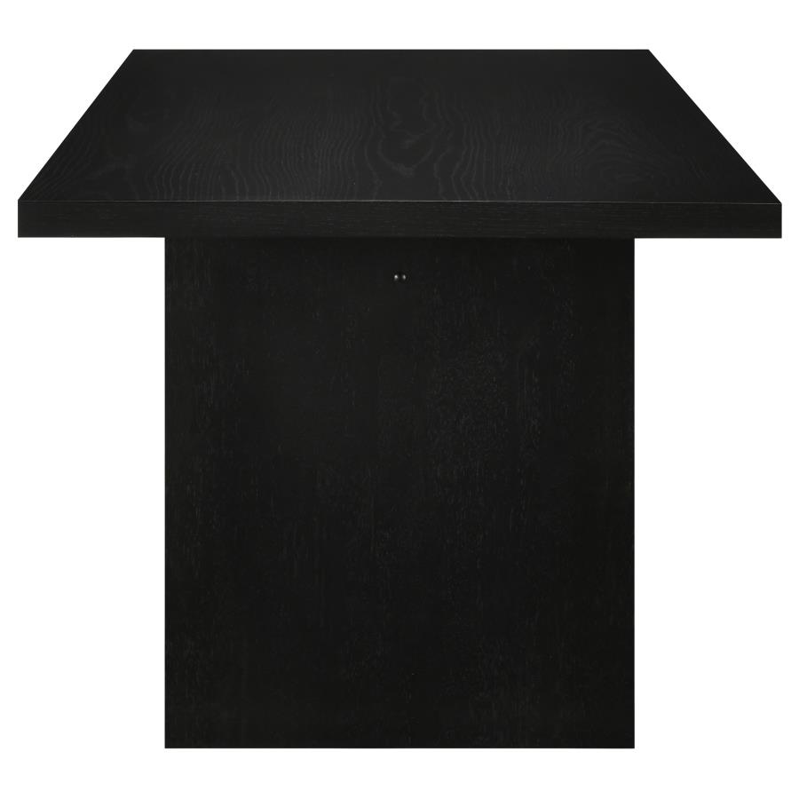 Decker 82-inch Rectangular Wood Dining Table Black