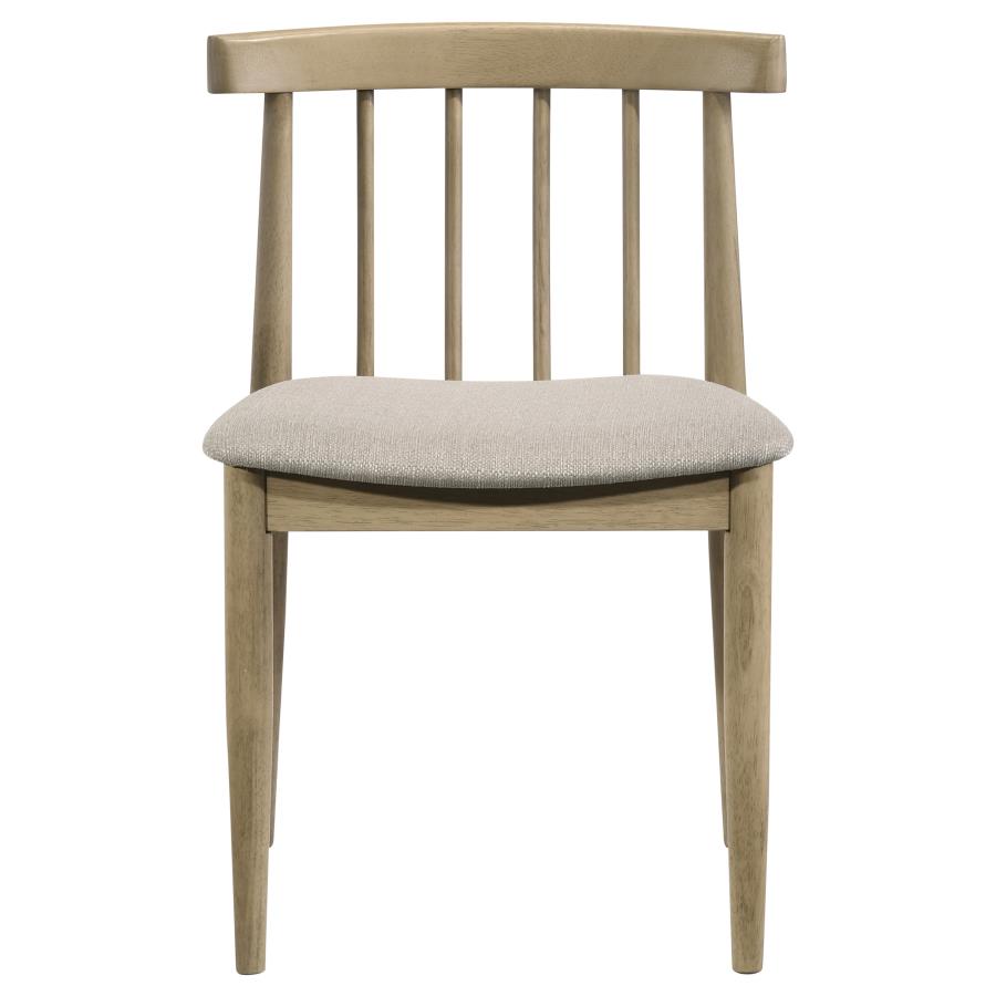 Decker 7-piece 82-inch Rectangular Dining Set Wheat and Natural Oak
