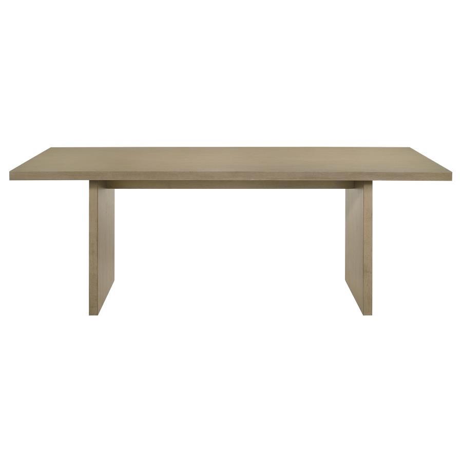 Decker 7-piece 82-inch Rectangular Dining Set Cream and Natural Oak