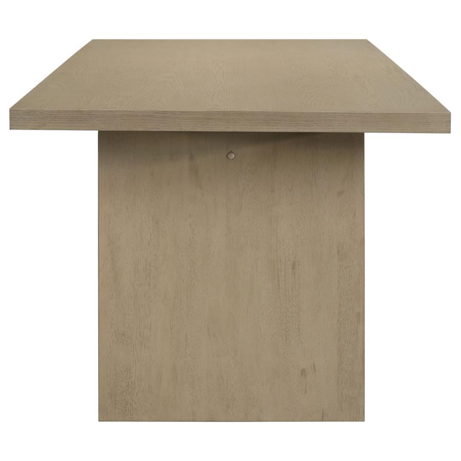 Decker 7-piece 82-inch Rectangular Dining Set Grey and Natural Oak