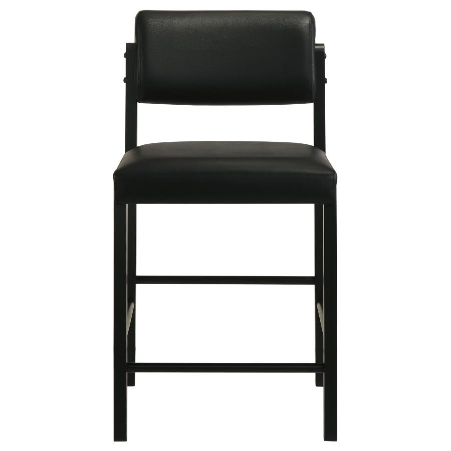 Decker 7-piece 70-inch Rectangular Counter Height Dining Set Black