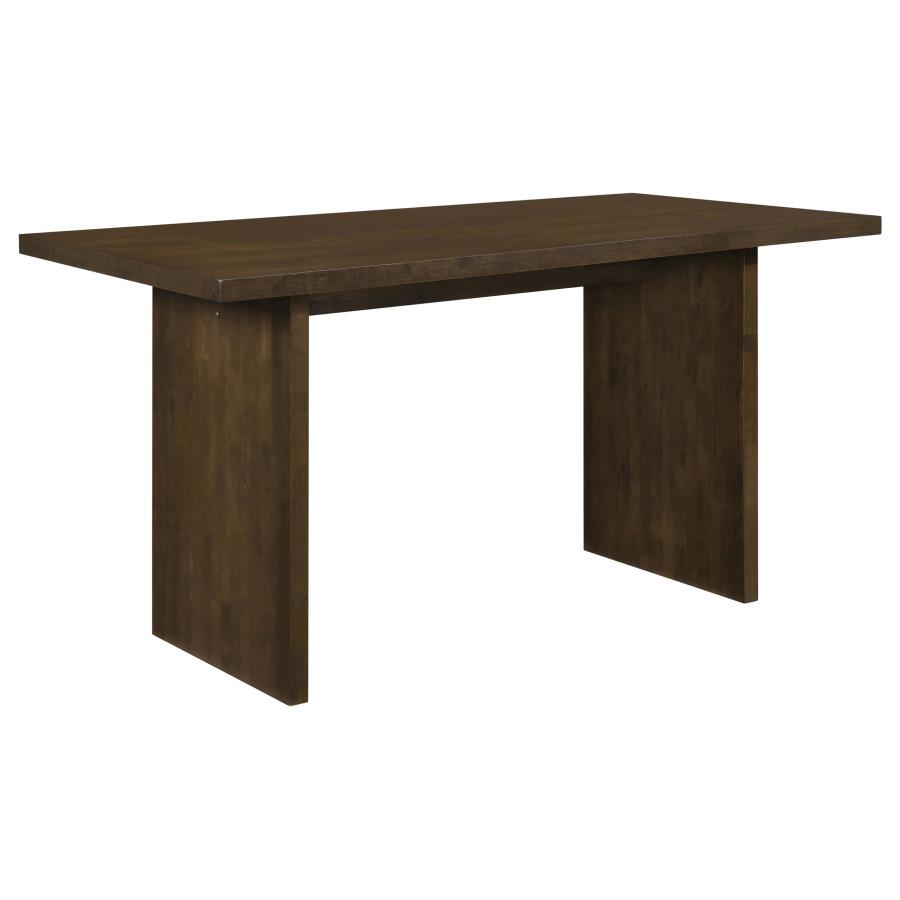 Decker 7-piece 70-inch Rectangular Counter Height Dining Set Cream and Walnut