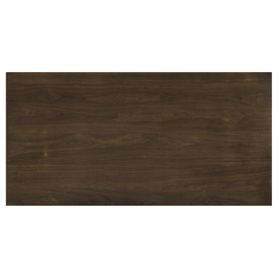Decker 7-piece 70-inch Rectangular Counter Height Dining Set Grey and Walnut