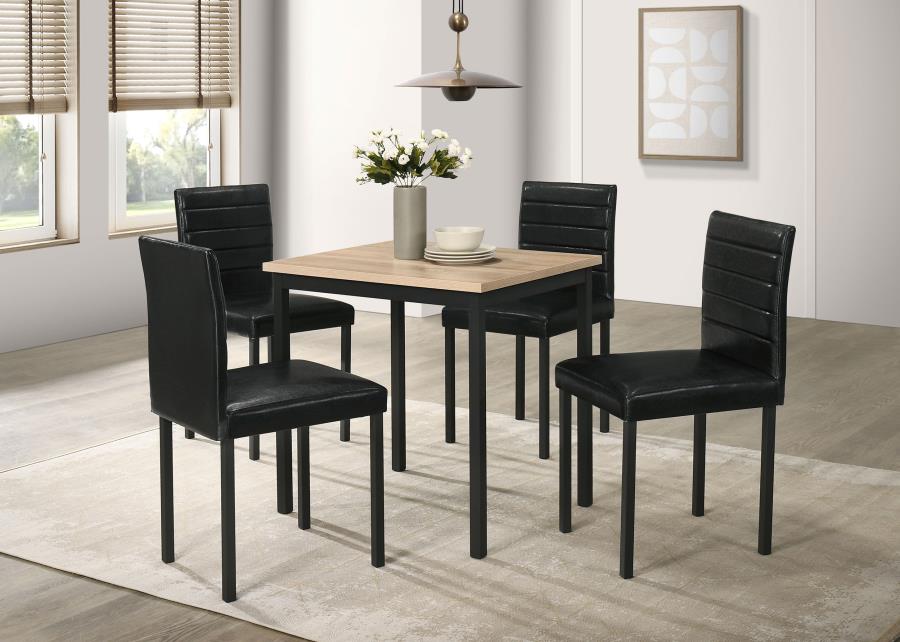 Modal Additional Images for Garza Space Saving Rectangular Dining Table Greige Oak