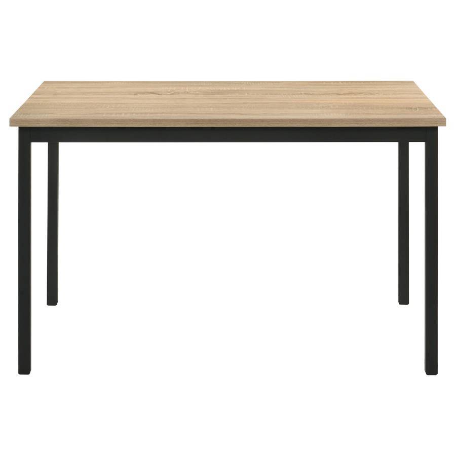 Garza 5-piece Rectangular Dining Table Greige Oak