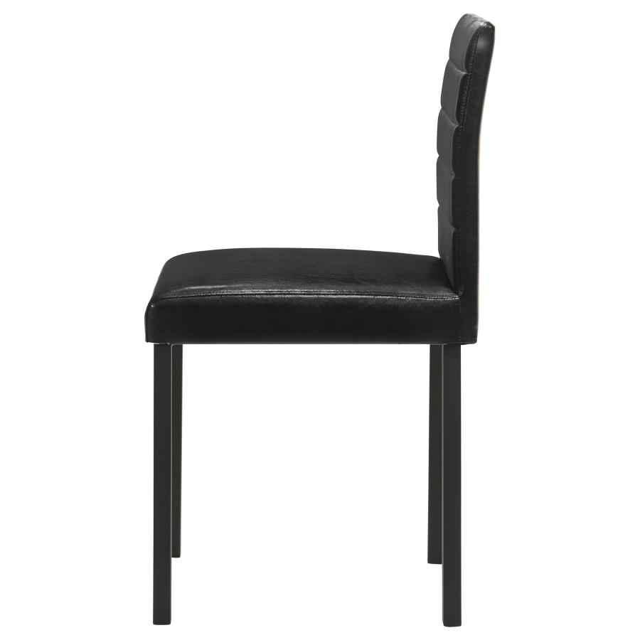 Garza Upholstered Dining Side Chair Black (Set of 4)