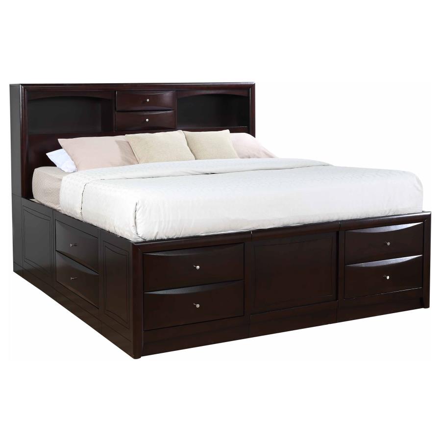 (image for) Phoenix 4-piece Eastern King Bedroom Set Cappuccino