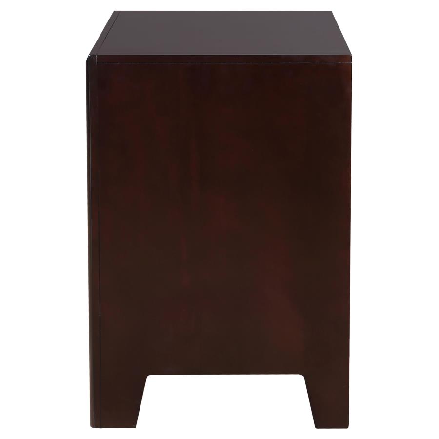 (image for) Phoenix 2-drawer Nightstand Cappuccino