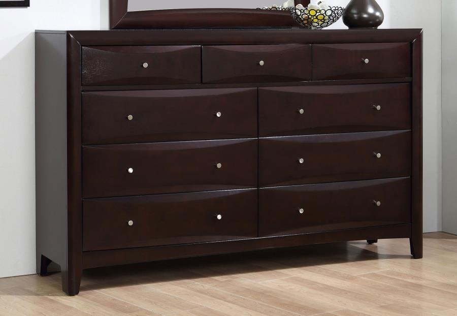 (image for) Phoenix 9-drawer Dresser Cappuccino