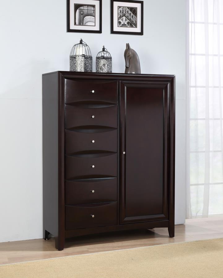 (image for) Phoenix 8-drawer Bedroom Chest Cappuccino