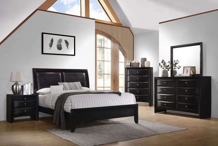 (image for) Briana 4-piece Eastern King Bedroom Set Black