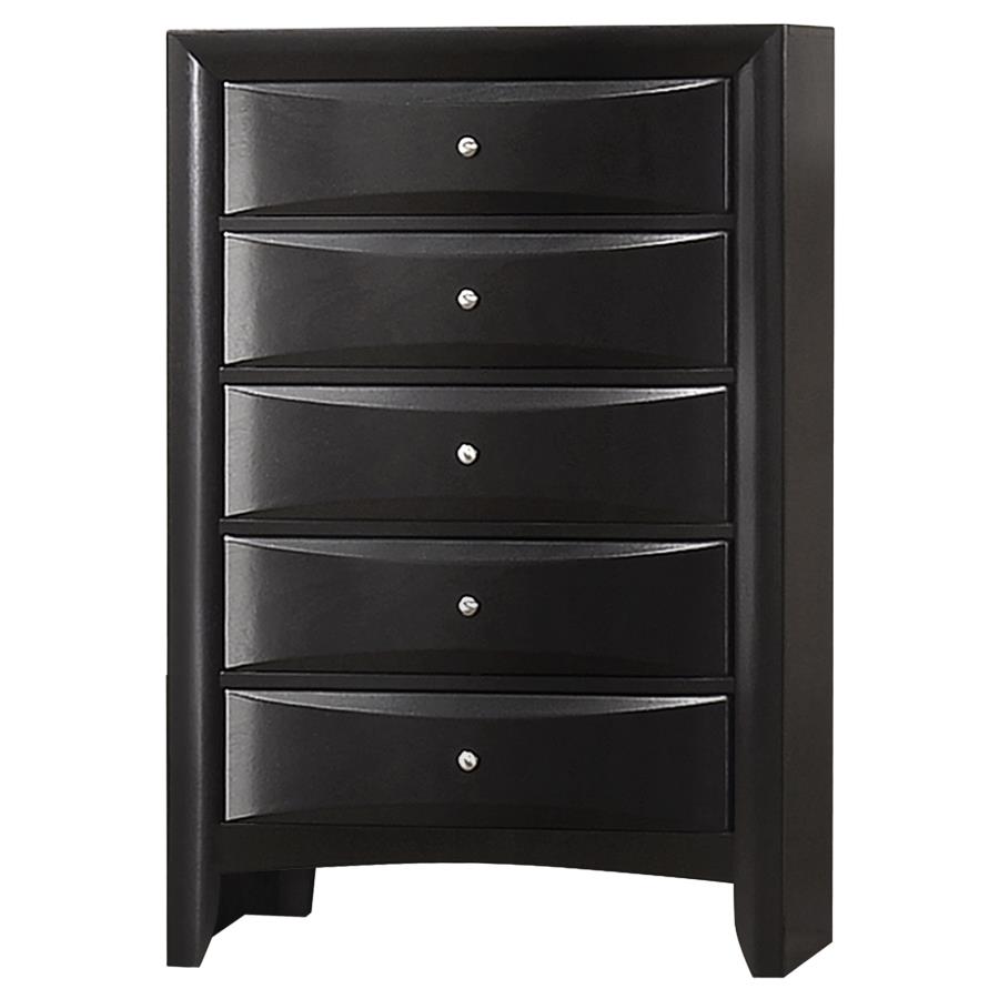 (image for) Briana 5-drawer Bedroom Chest Black