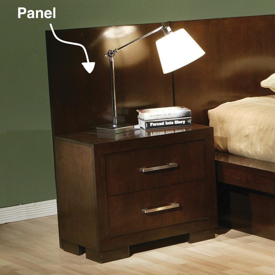 (image for) Jessica Wood Bed Panels Cappuccino