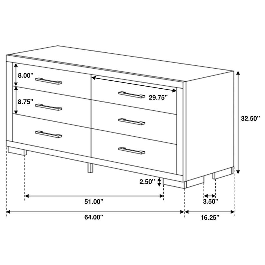 (image for) Jessica 4-piece Eastern King LED Bedroom Set Cappuccino