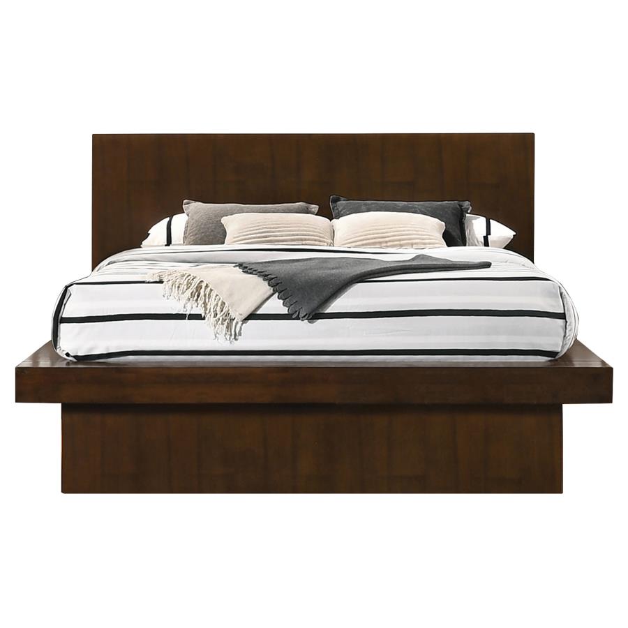 (image for) Jessica 5-piece Queen LED Bedroom Set Cappuccino