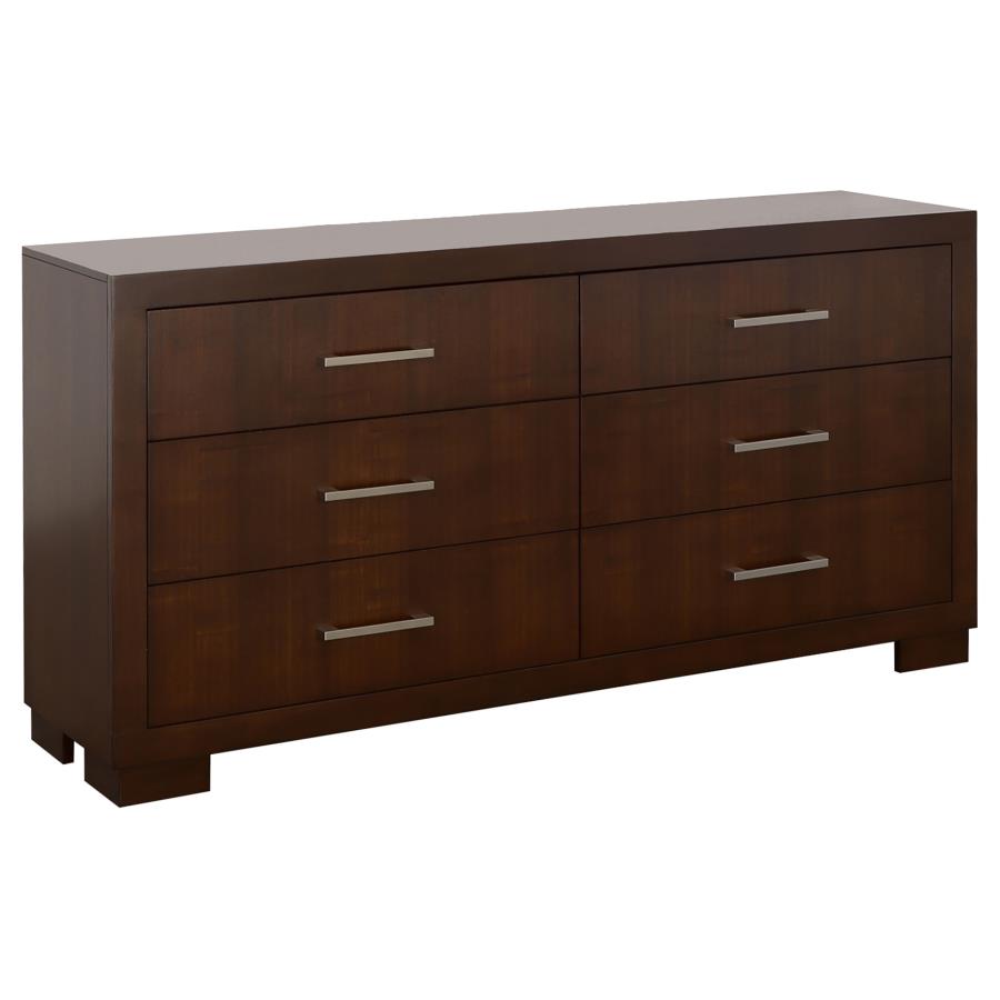 (image for) Jessica 6-drawer Dresser Cappuccino - Click Image to Close