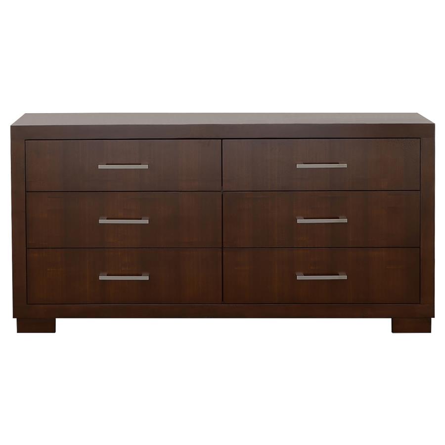 (image for) Jessica 6-drawer Dresser Cappuccino