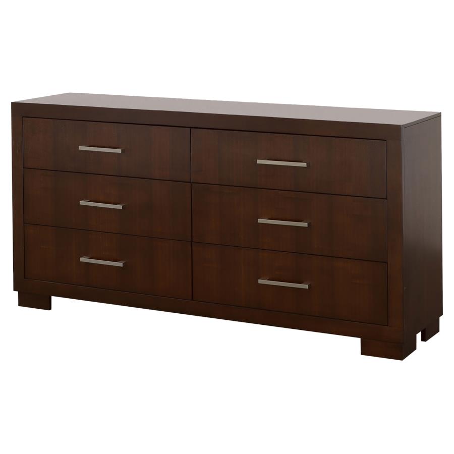 (image for) Jessica 6-drawer Dresser Cappuccino