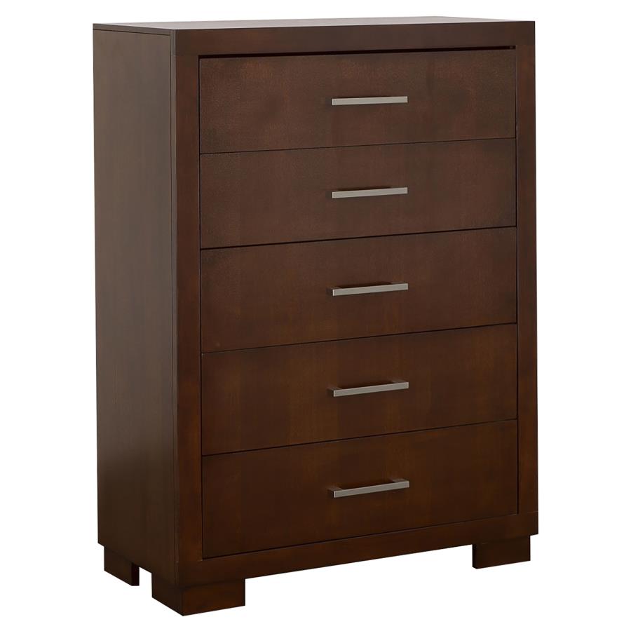 (image for) Jessica 5-drawer Bedroom Chest Cappuccino - Click Image to Close