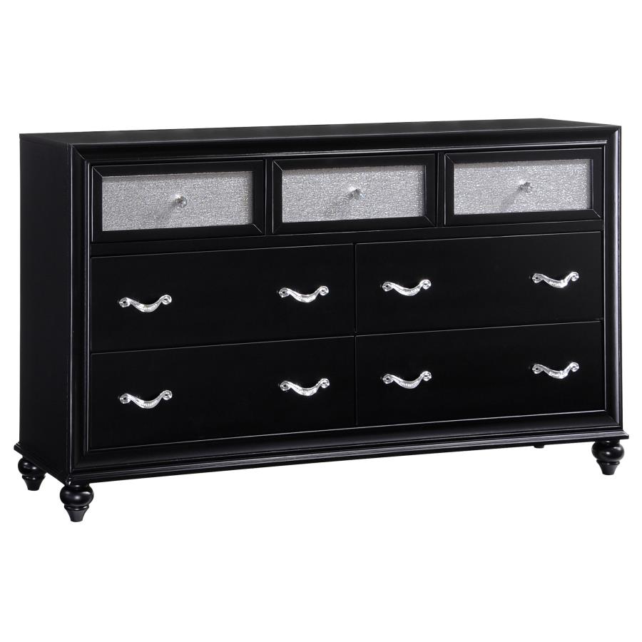 (image for) Barzini 7-drawer Dresser Black - Click Image to Close