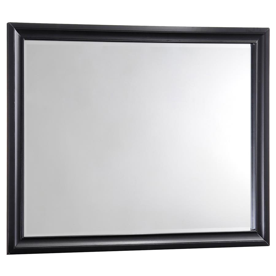 (image for) Barzini Dresser Mirror Black - Click Image to Close