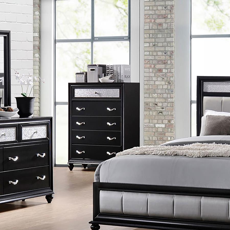 (image for) Barzini 5-drawer Bedroom Chest Black